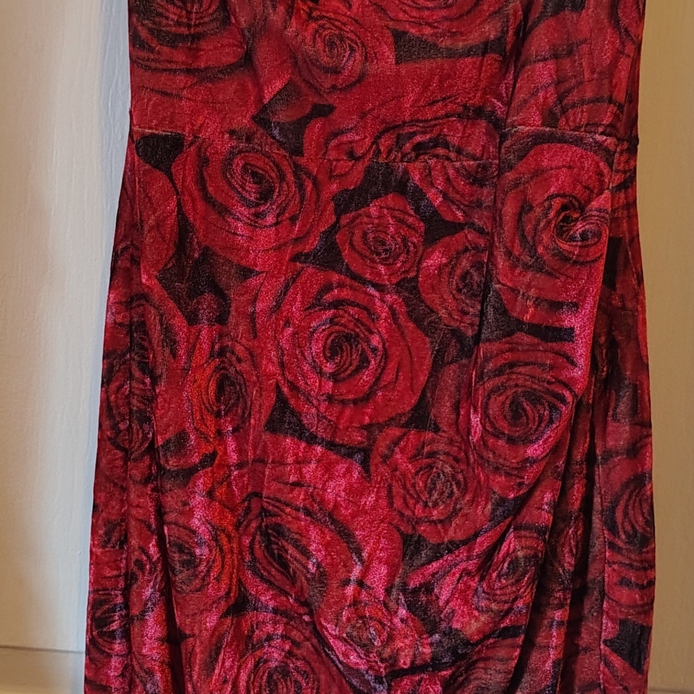 Floral Red Skirt